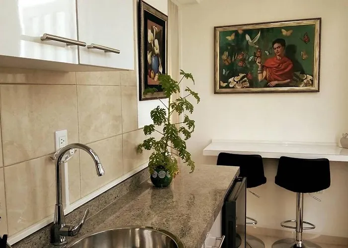 Departamento Frida Kahlo - Dpto De 1 Habitación - Bella Terraza Común - Zona Tranquila En Cdmx * México DF