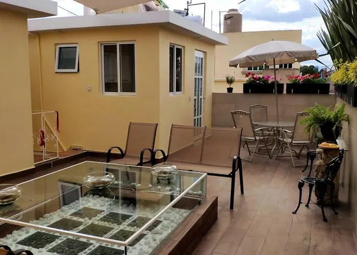 Departamento Frida Kahlo - Dpto De 1 Habitación - Bella Terraza Común - Zona Tranquila En Cdmx Apartamento